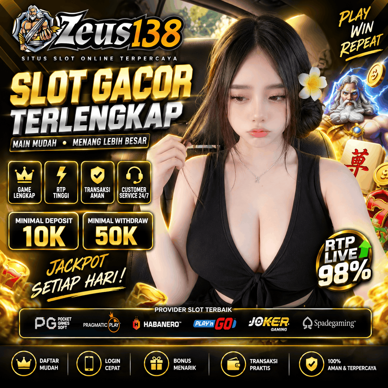 Ilustrasi halaman ulasan login alternatif ZEUS138